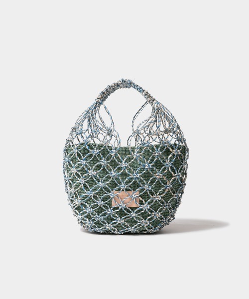 beautiful people（ビューティフルピープル）の「abaca twist         bag S（ハンドバッグ・レディース・ブラック/イエロー/レッド/ブルー・FREE）」の3枚目の写真