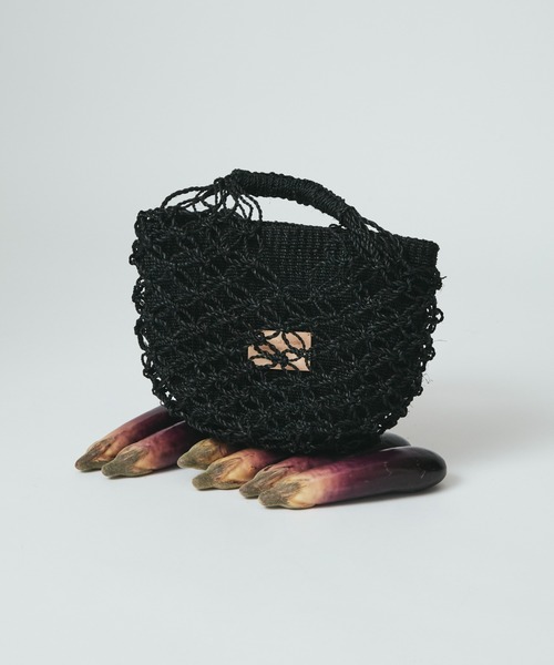 新作☆即納【beautiful people】abaca twist bag S メッシュ beautiful people(ビューティフルピープル)のabaca twist bag s
