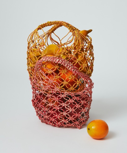 beautiful people（ビューティフルピープル）の「abaca twist         bag S（ハンドバッグ・レディース・ブラック/イエロー/レッド/ブルー・FREE）」の14枚目の写真