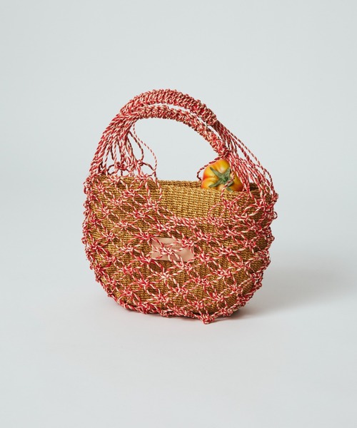 beautiful people（ビューティフルピープル）の「abaca twist         bag S（ハンドバッグ・レディース・ブラック/イエロー/レッド/ブルー・FREE）」の8枚目の写真