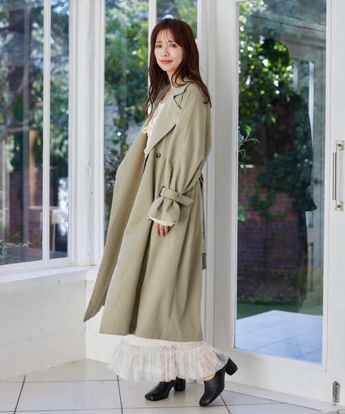 mysty woman（ミスティウーマン）の「リボンカーデ×タンクSET  315445（ニット/セーター・レディース・グレイッシュベージュ/ピンク/オフホワイト/ブラック・FREE）」の15枚目の写真