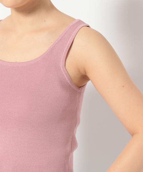 mysty woman（ミスティウーマン）の「リボンカーデ×タンクSET  315445（ニット/セーター・レディース・グレイッシュベージュ/ピンク/オフホワイト/ブラック・FREE）」の10枚目の写真