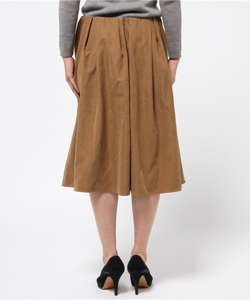 SEVENDAYS=SUNDAY（セブンデイズサンデイ）の「フェイクスエード　フレアスカート（スカート・レディース・カーキ/ネイビー/キャメル・MEDIUM/LARGE）」の6枚目の写真