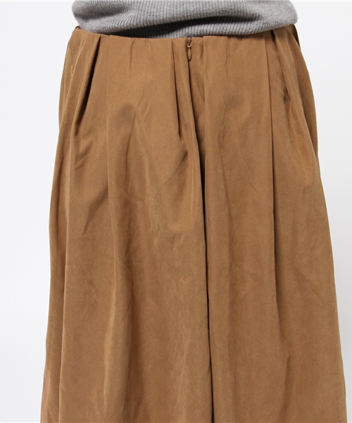 SEVENDAYS=SUNDAY（セブンデイズサンデイ）の「フェイクスエード　フレアスカート（スカート・レディース・カーキ/ネイビー/キャメル・MEDIUM/LARGE）」の8枚目の写真