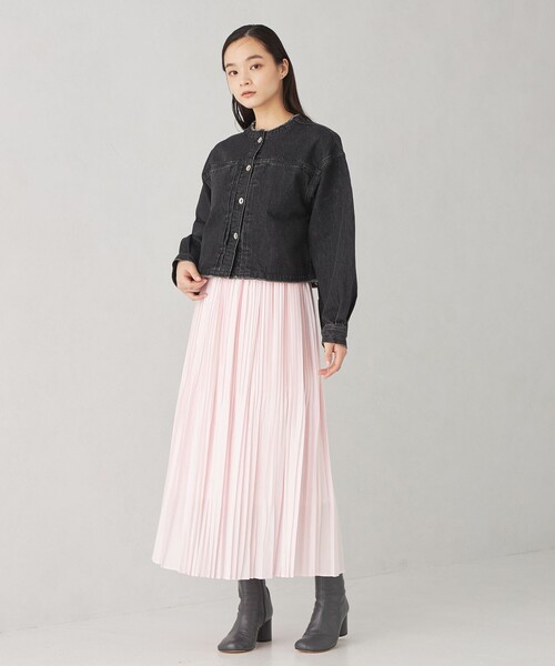 EMMEL REFINES（エメルリファインズ）の「＜EMMEL REFINES＞EM フリンジ ノーカラー デニム ジャケット（デニムジャケット・レディース・ブラック/コバルトブルー・FREE）」の14枚目の写真