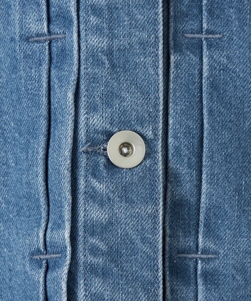 EMMEL REFINES（エメルリファインズ）の「＜EMMEL REFINES＞EM フリンジ ノーカラー デニム ジャケット（デニムジャケット・レディース・ブラック/コバルトブルー・FREE）」の17枚目の写真