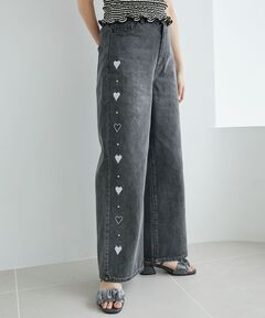 パンツ STUDS DETAIL STRAIGHT DENIM PANTS STUDS DETAIL STRAIGHT DENIM PANTS