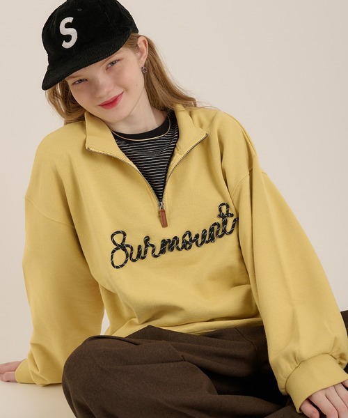 セール】ハーフジップロゴスウェット（スウェット）｜MUHET