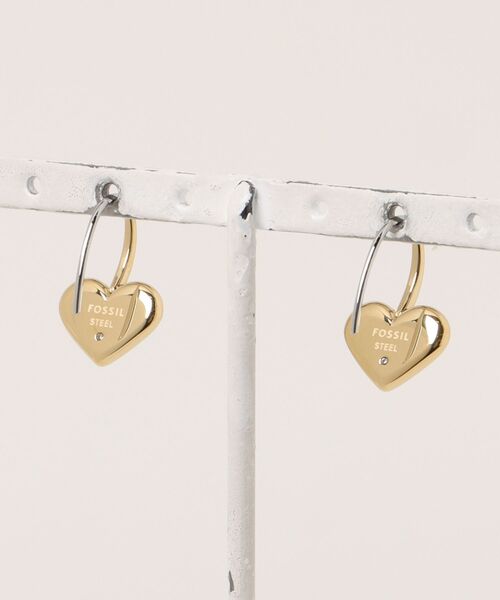 FOSSIL（フォッシル）の「フォッシル アクセサリー レディース ピアス ゴールド JF04833710（イヤリング・レディース・GOLD・FREE）」の4枚目の写真