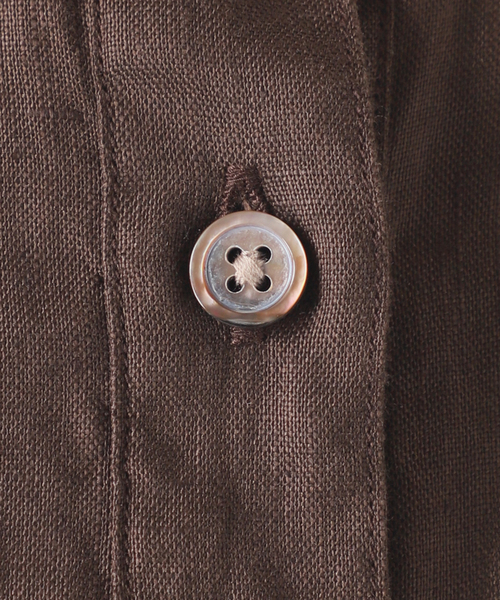 フレンチリネンバンドカラーシャツ（シャツ/ブラウス