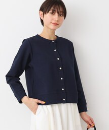 【洗える】メタルボタンクルーネックカーディガン(S~L)