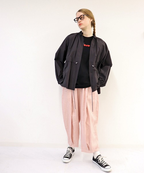 haupia（ハウピア）の「シロペキはリンゴ３個分【Tシャツ】（Tシャツ/カットソー・レディース・オフホワイト/グレー/サックスブルー/ブラック・MEDIUM）」の21枚目の写真