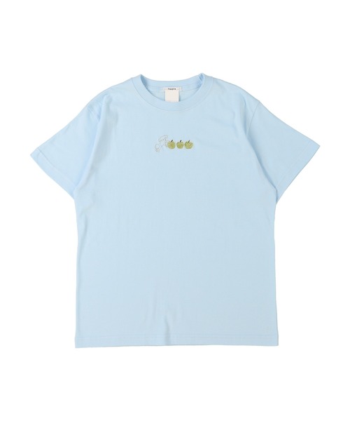 haupia（ハウピア）の「シロペキはリンゴ３個分【Tシャツ】（Tシャツ/カットソー・レディース・オフホワイト/グレー/サックスブルー/ブラック・MEDIUM）」の5枚目の写真