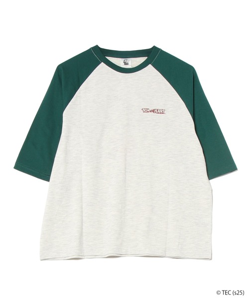 公式】トムとジェリー 天竺七分袖ラグランTシャツ（Tシャツ