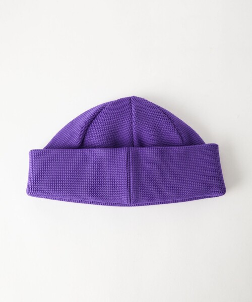 green label relaxing（グリーンレーベルリラクシング）の「ポリエステル ロー ニット キャップ（ニットキャップ/ビーニー・メンズ・グレー/オフホワイト/パープル/オレンジ/ブラック・FREE）」の6枚目の写真