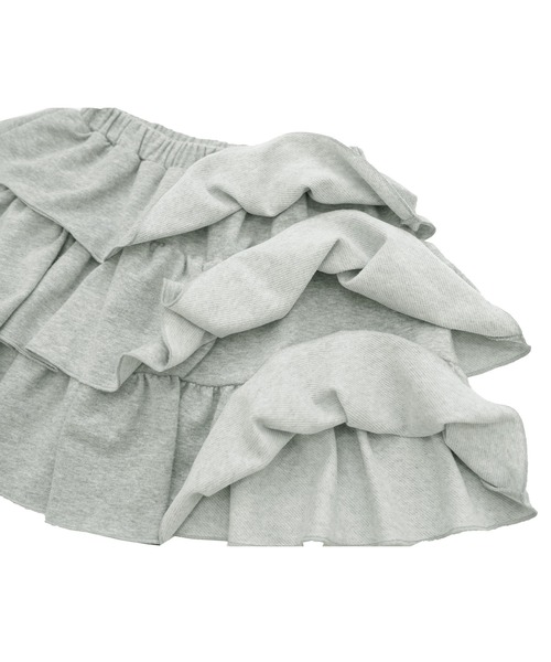 Bee des Bee（ビーデスビー）の「フリルスカート（スカート・キッズ・ブラック/アイボリー/杢グレー/ライトブルー・120cm/130cm/140cm/150cm/110cm/100cm）」の12枚目の写真