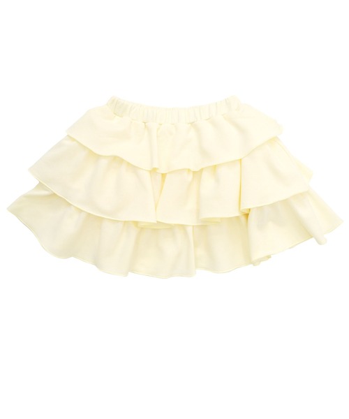 Bee des Bee（ビーデスビー）の「フリルスカート（スカート・キッズ・ブラック/アイボリー/杢グレー/ライトブルー・120cm/130cm/140cm/150cm/110cm/100cm）」の5枚目の写真