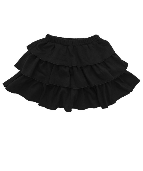 Bee des Bee（ビーデスビー）の「フリルスカート（スカート・キッズ・ブラック/アイボリー/杢グレー/ライトブルー・120cm/130cm/140cm/150cm/110cm/100cm）」の6枚目の写真