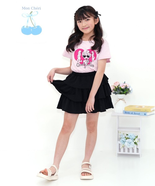 Bee des Bee（ビーデスビー）の「フリルスカート（スカート・キッズ・ブラック/アイボリー/杢グレー/ライトブルー・120cm/130cm/140cm/150cm/110cm/100cm）」の19枚目の写真