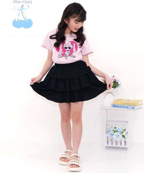 Bee des Bee（ビーデスビー）の「フリルスカート（スカート・キッズ・ブラック/アイボリー/杢グレー/ライトブルー・120cm/130cm/140cm/150cm/110cm/100cm）」の20枚目の写真