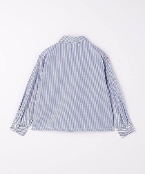 green label relaxing（グリーンレーベルリラクシング）の「ストライプ コーチシャツ / キッズ  100cm-130cm（シャツ/ブラウス・キッズ・ロイヤルブルー/ライトブルー・120cm/130cm/110cm）」の7枚目の写真