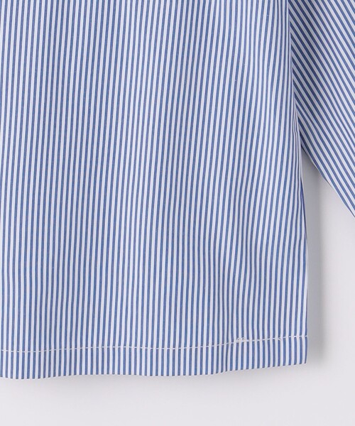 green label relaxing（グリーンレーベルリラクシング）の「ストライプ コーチシャツ / キッズ  100cm-130cm（シャツ/ブラウス・キッズ・ロイヤルブルー/ライトブルー・120cm/130cm/110cm）」の9枚目の写真