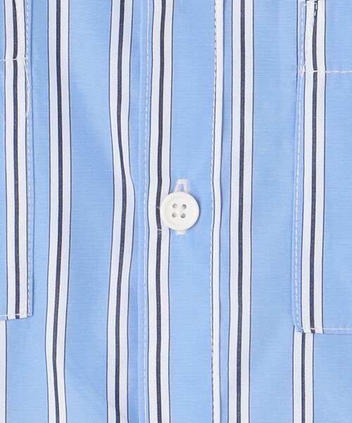 green label relaxing（グリーンレーベルリラクシング）の「ストライプ コーチシャツ / キッズ  100cm-130cm（シャツ/ブラウス・キッズ・ロイヤルブルー/ライトブルー・120cm/130cm/110cm）」の14枚目の写真