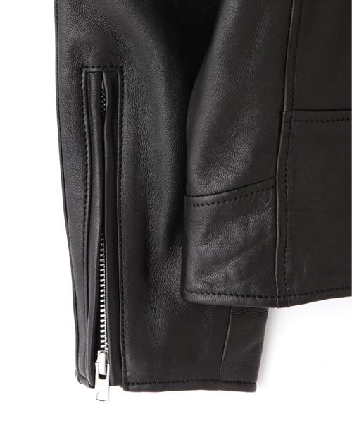 schott(ショット)の「【Women's】Schott/ショット/HOODED RIDERS JACKET/フード ライダース ジャケット(ライダースジャケット・レディース・ブラック・F)」の7枚目の写真