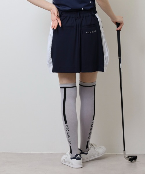 CECIL McBEE(セシルマクビー)の「サイドプリーツスカート(スカート・レディース・ネイビー/ホワイト・2(M)/3(L)/1(S))」の12枚目の写真