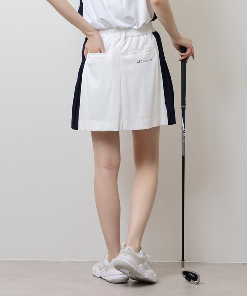 CECIL McBEE(セシルマクビー)の「サイドプリーツスカート(スカート・レディース・ネイビー/ホワイト・2(M)/3(L)/1(S))」の6枚目の写真