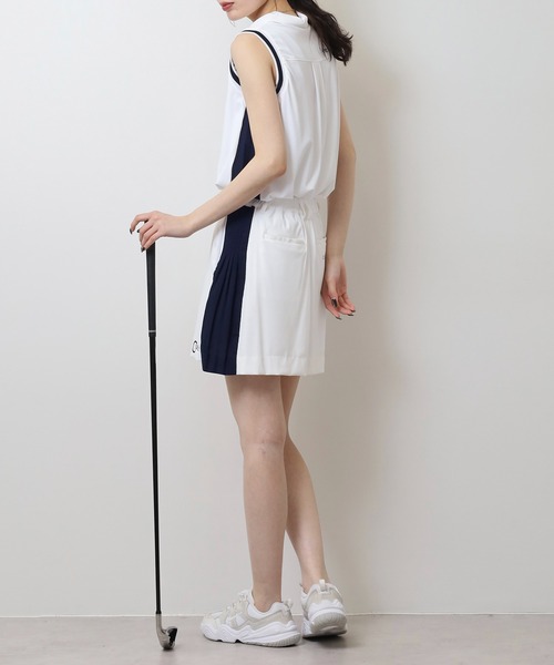CECIL McBEE(セシルマクビー)の「サイドプリーツスカート(スカート・レディース・ネイビー/ホワイト・2(M)/3(L)/1(S))」の7枚目の写真