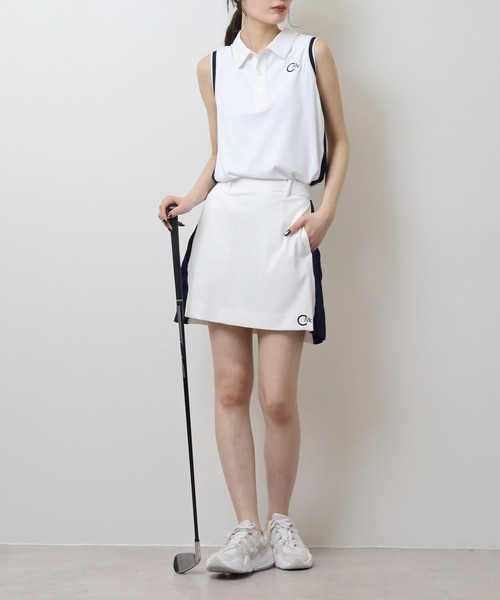 CECIL McBEE(セシルマクビー)の「サイドプリーツスカート(スカート・レディース・ネイビー/ホワイト・2(M)/3(L)/1(S))」の8枚目の写真