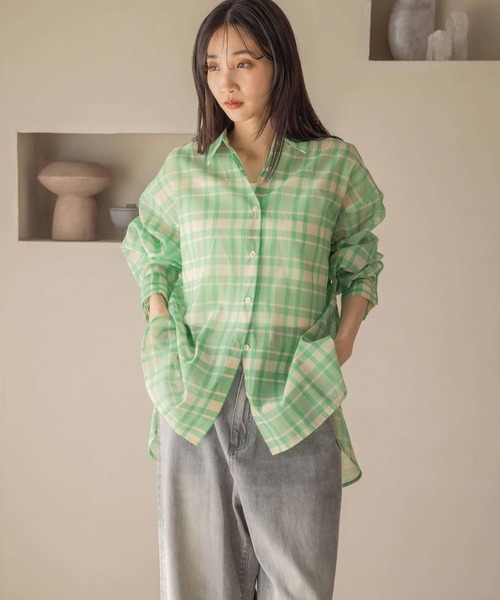 妻夫木 セール】シアーシャツLS＊ 231459（シャツ/ブラウス）｜LOWRYS