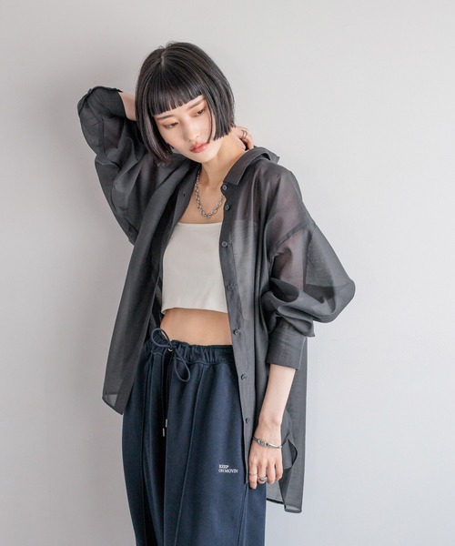 ジブリ - cho.58♥ セール】シアーシャツLS＊ 231459（シャツ/ブラウス）｜LOWRYS