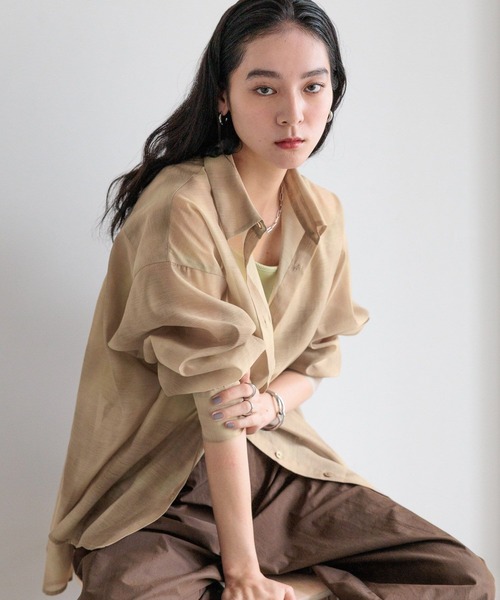 セール】シアーシャツLS＊ 231459（シャツ/ブラウス）｜LOWRYS