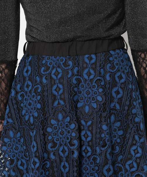 HARE（ハレ）の「レースレイヤーティアードスカート(HARE)（スカート