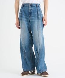 【KHOKI / コッキ】Pleat-design denim pants