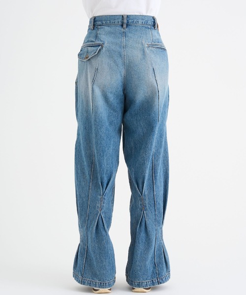 KHOKI / コッキ】Pleat-design denim pants（デニムパンツ