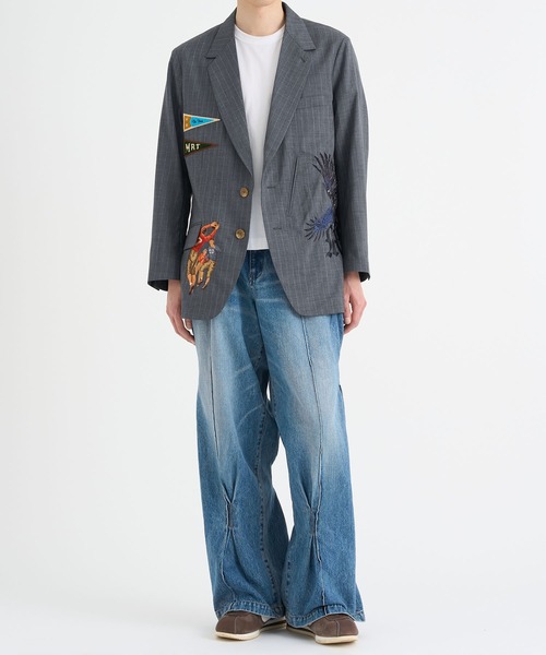 KHOKI / コッキ】Pleat-design denim pants（デニムパンツ）｜KHOKI