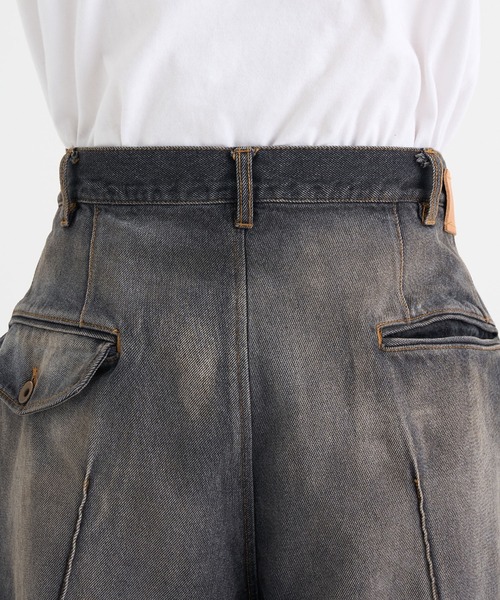 KHOKI / コッキ】Pleat-design denim pants（デニムパンツ