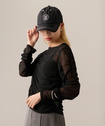 MAGASIN DE MODE Onjna（マガジンデモードオンジェナ ）の「【MAGASIN DE MODE Onjna】Color scheme stitch cap / 配色ステッチキャップ GLR（キャップ）」
