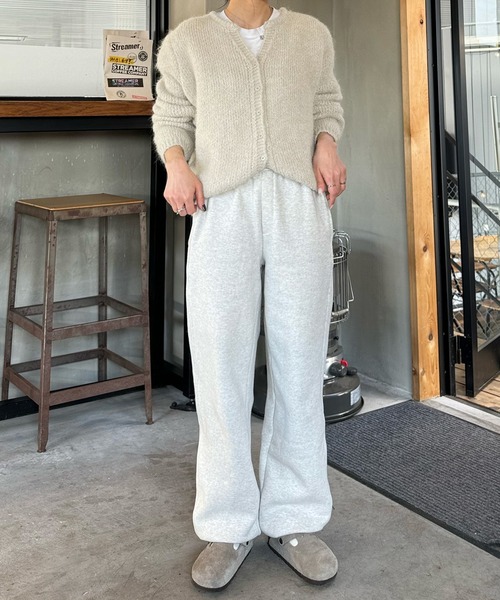 LE MORE（リモア）の「ヘンリーVネックカーディガン（カーディガン/ボレロ・レディース・ベージュ/アイボリー/チャコール・FREE）」の11枚目の写真