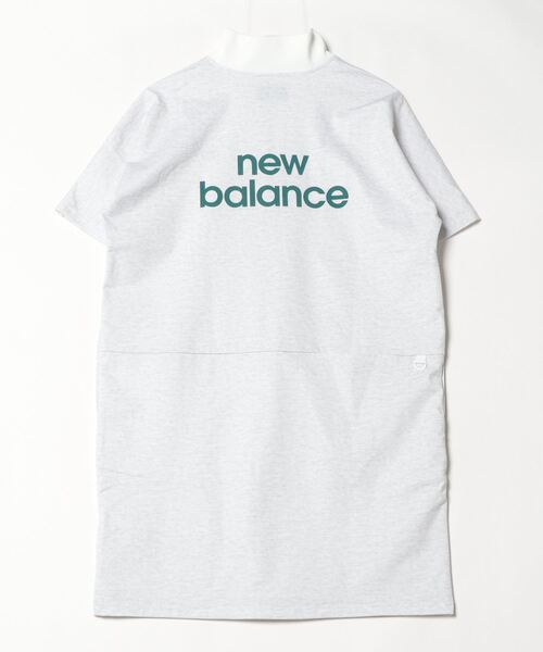 NEW BALANCE（ニューバランス）の「ニューバランス New Balance SWEAT HALF ZIP ONE-PIECE（スウェット・レディース・ホワイト/カーキ・S/M/L）」の4枚目の写真