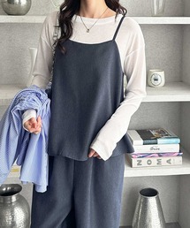 GeeRA（ジーラ）の「セットアップ風ペプラムフリルビスチェサロペット（サロペット/オーバーオール）」