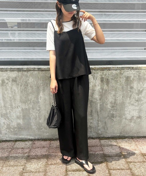 値下げ中　◎ un dix cors フリルサロペット　キャミソール 値下げ中 ◎ un dix cors フリルサロペット キャミソール