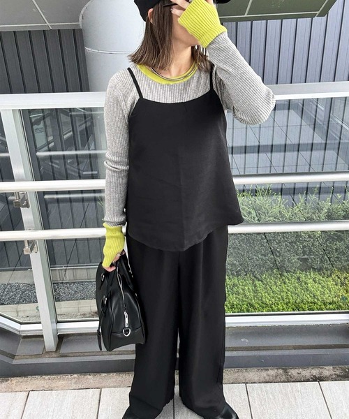 セール】1枚でキマる！セットアップ風ペプラムフリルビスチェ