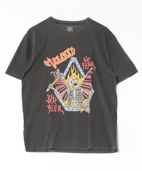 VOLCOM（ボルコム）の「VOLCOM/ボルコム 半袖Tシャツ フロントプリント A5212552（Tシャツ/カットソー・メンズ・ブラック・M/L/XL）」の4枚目の写真