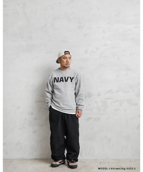 WAIPER.inc(ワイパーインク)の「米軍 U.S.NAVY オフィシャルライセンス トレーニング クルーネック スウェットGRAY(スウェット・メンズ・グレー・S/M/L/XL)」の6枚目の写真