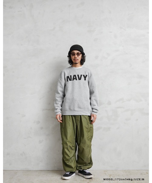 WAIPER.inc(ワイパーインク)の「米軍 U.S.NAVY オフィシャルライセンス トレーニング クルーネック スウェットGRAY(スウェット・メンズ・グレー・S/M/L/XL)」の5枚目の写真