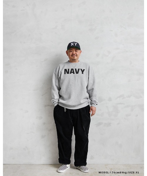 WAIPER.inc(ワイパーインク)の「米軍 U.S.NAVY オフィシャルライセンス トレーニング クルーネック スウェットGRAY(スウェット・メンズ・グレー・S/M/L/XL)」の4枚目の写真